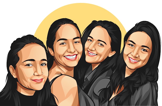 convert your photo into illustration