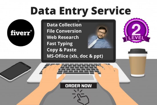 do fastest data entry, web research, copy paste and pdf to excel