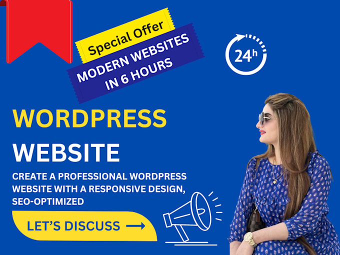 create wordpress website design in 6 hours