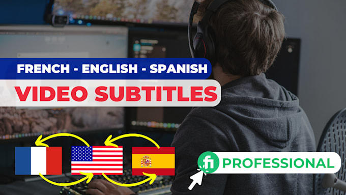 create french, english or spanish subtitles to your video