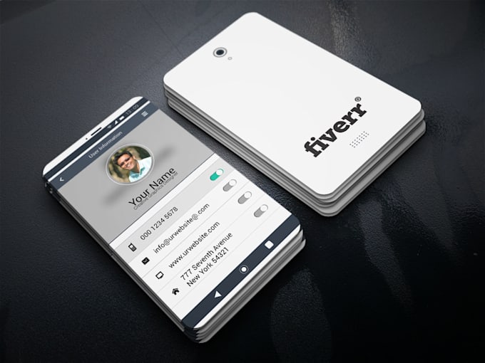 design iphone style business card