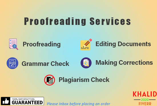 proofread and edit your documents