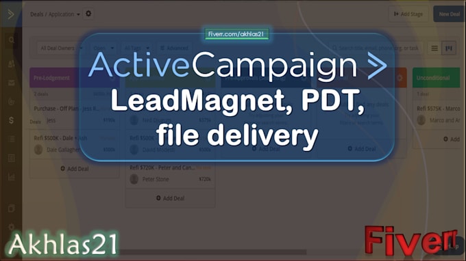 create automation to deliver leadmagnet, PDF file etc