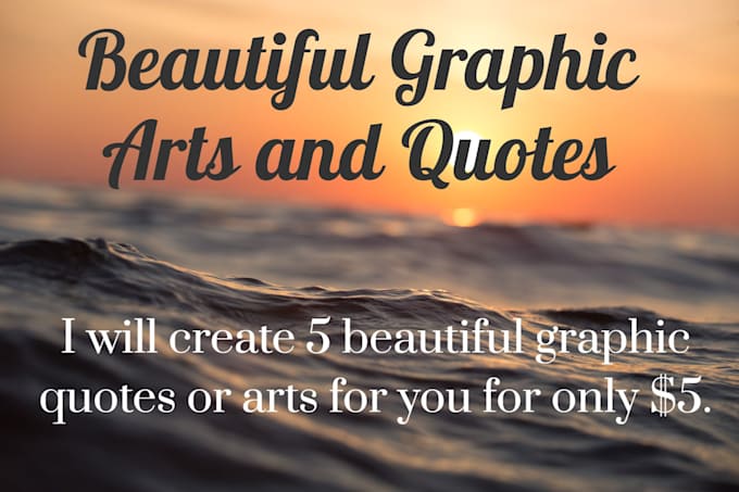 Create beautiful graphic quotes designs by Ginisoria | Fiverr