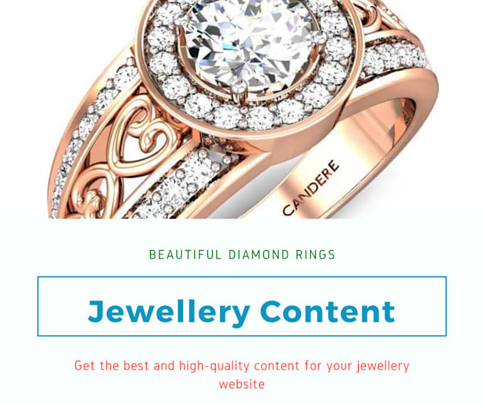 write unique jewelry content