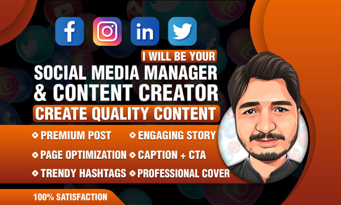 be your social media manager and content creator