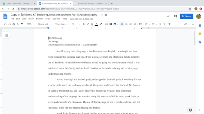edit high school level papers