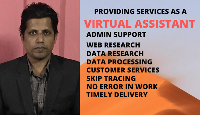 do quality virtual assistant job for admin support, web research and data entry