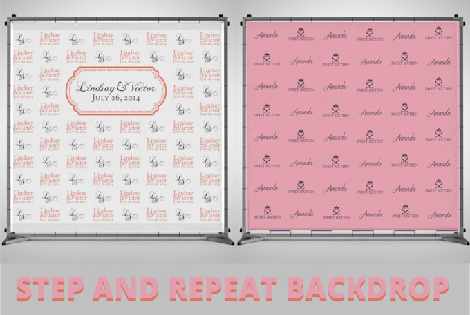 Design step and repeat banners, backdrops by Shellydas20 | Fiverr