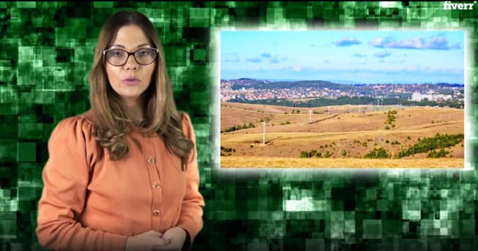 film a green screen or TV studio video