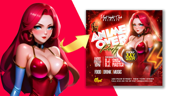create professional flyer , flyer design , flyer party , business flyer design