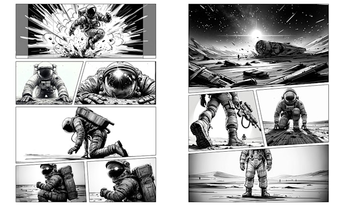 create manga style storyboards for your animated movie or short film