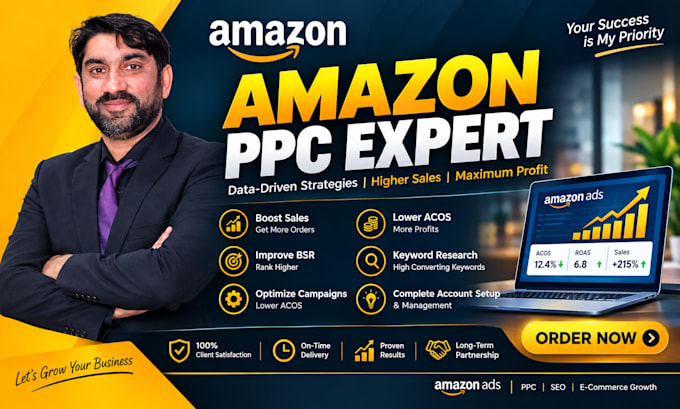 setup, manage and optimize amazon PPC campaigns and fba ppc ads
