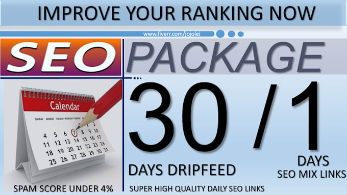 submit 30 days drip feed seo link building service for daily update