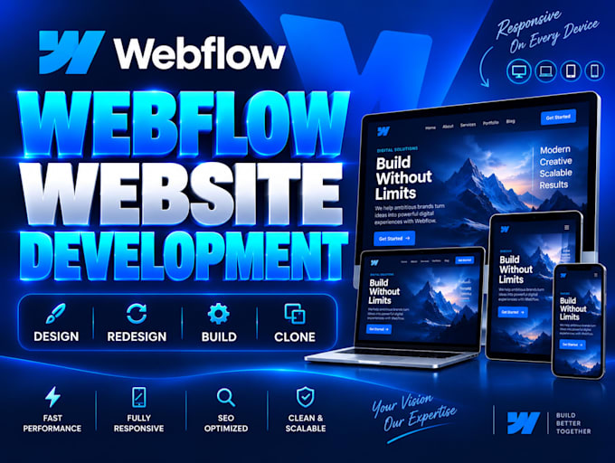 design, redesign or develop webflow website, figma to webflow, webflow developer