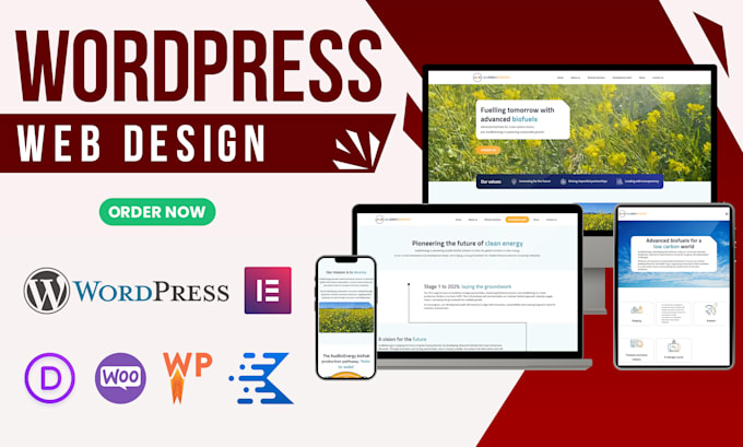 design and develop a fully responsive wordpress website