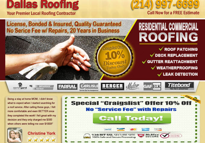 provide Dallas Roofing Services
