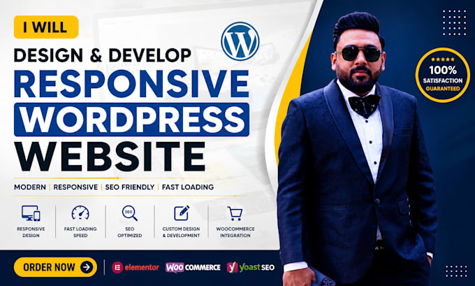 design and develop responsive wordpress website