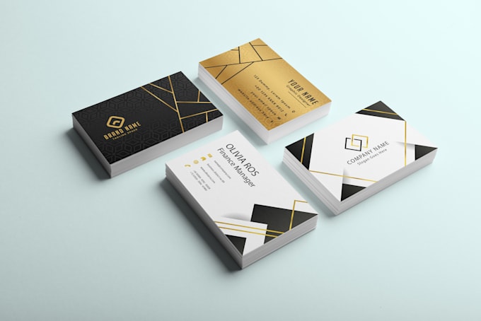 design minimal and professional custom business cards
