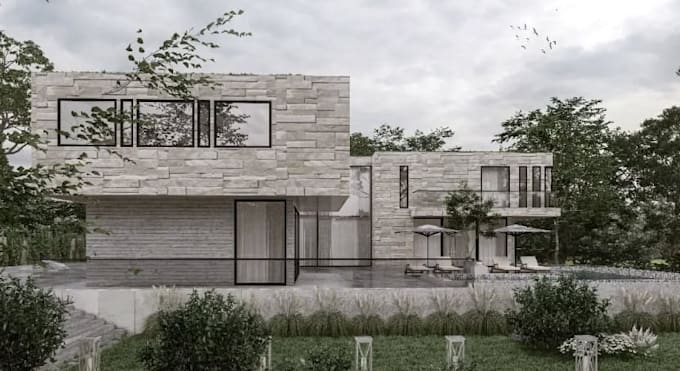 create realistic architectural exterior 3d renderings