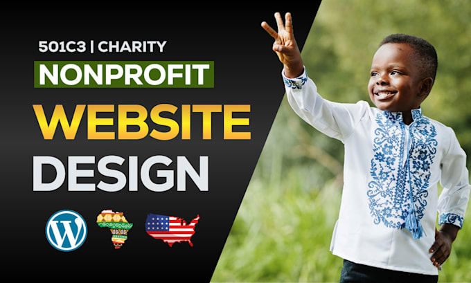 design or redesign non profit website for nonprofit charity donations