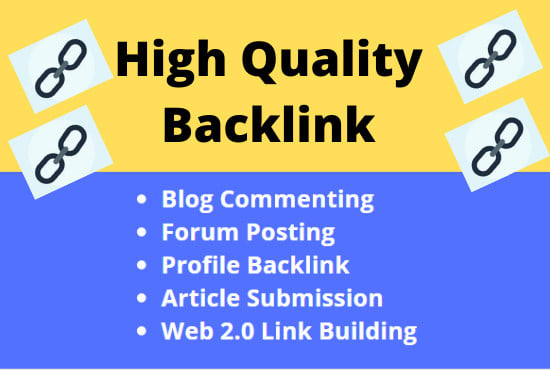 create high quality backlink manually