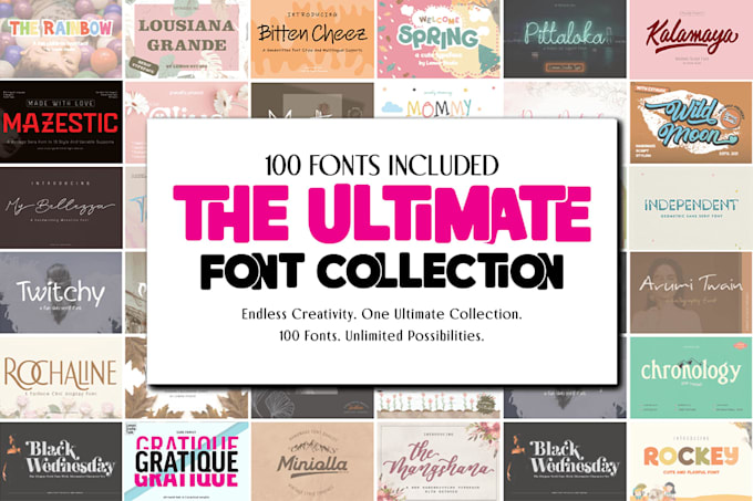 create amazing custom font ttf otf