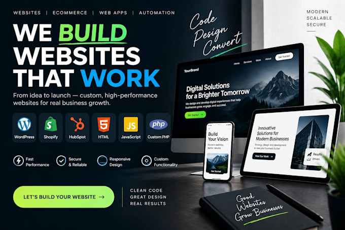 develop custom business websites
