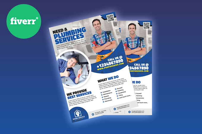 design commercial real estate flyer cleaning service business leaflet brochure