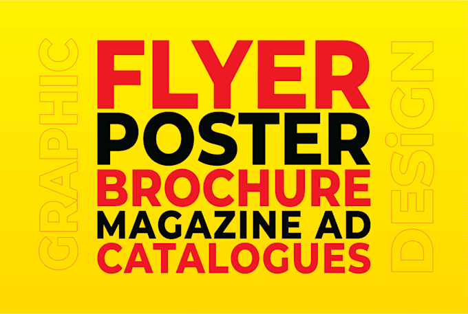 do flyer, poster, brochure design job in 24 hours