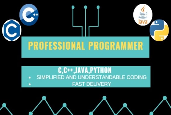 do professional programming for c, python and java