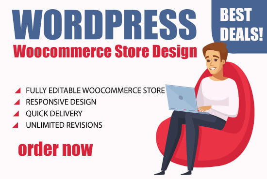 create an ecommerce wordpress website with woocommerce