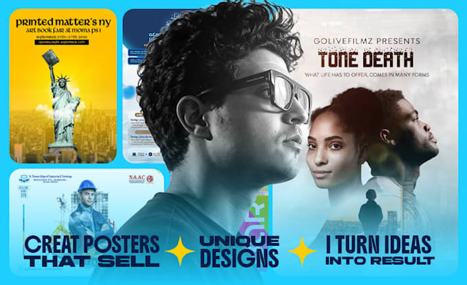 design modern promotional posters for your business