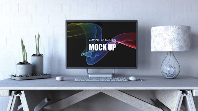 mockup your website, images to computer screen
