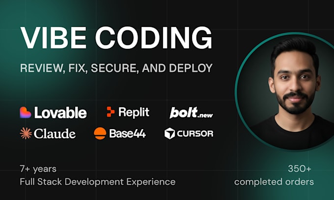be your vibe coding developer to fix vibe code bugs in web application