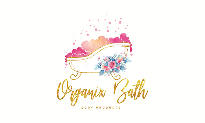 design beautiful watercolor logo