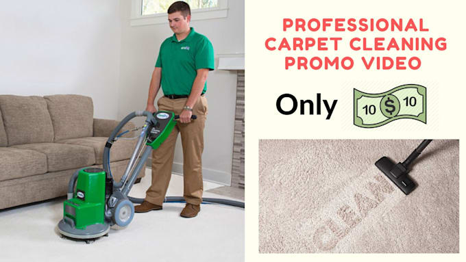 create a carpet cleaning service commercial video