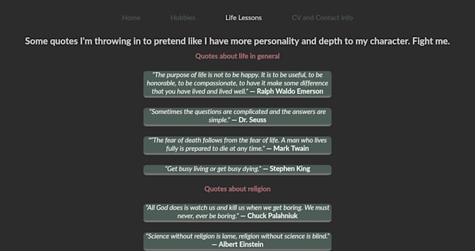 Make a web page using html, css and java script by Aidanmccarth252 | Fiverr