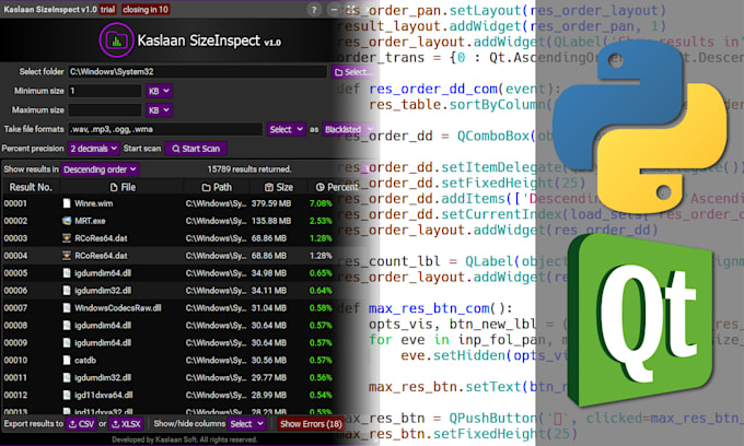 Create professional pyqt or pyside gui by Ishaqkn | Fiverr