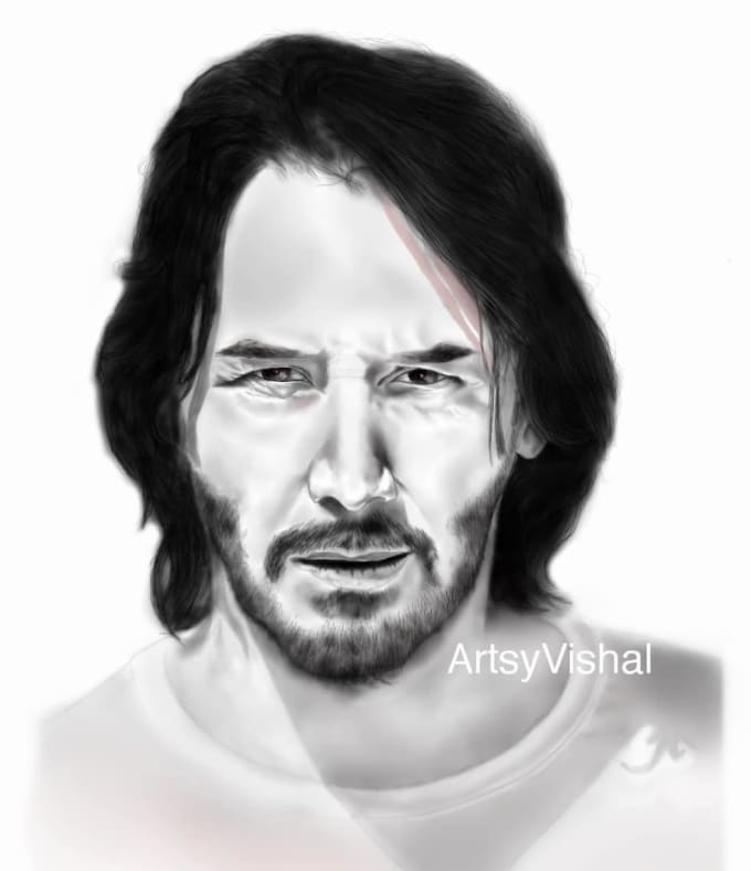 Draw Realistic Digital Painting Sketch From Any Picture By