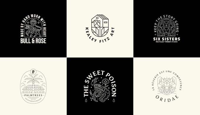 create monoline logo and illustration for your brand