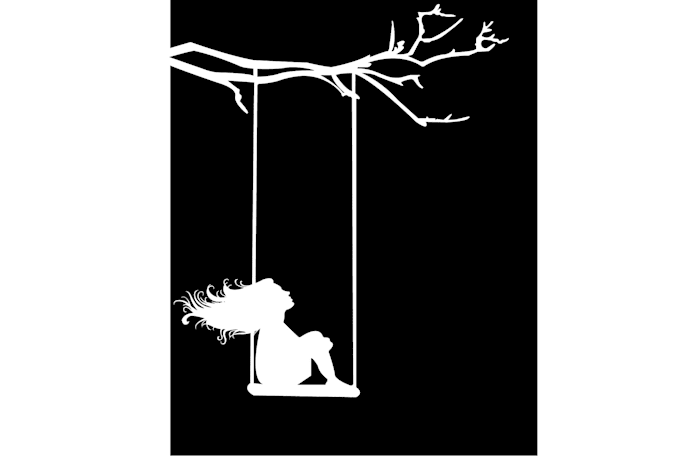 draw creative black and white silhouettes for you