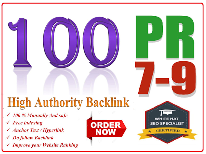 manually create 100 high PR backlink for your business