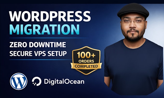 migrate wordpress to digitalocean vps, AWS, or vultr with zero downtime