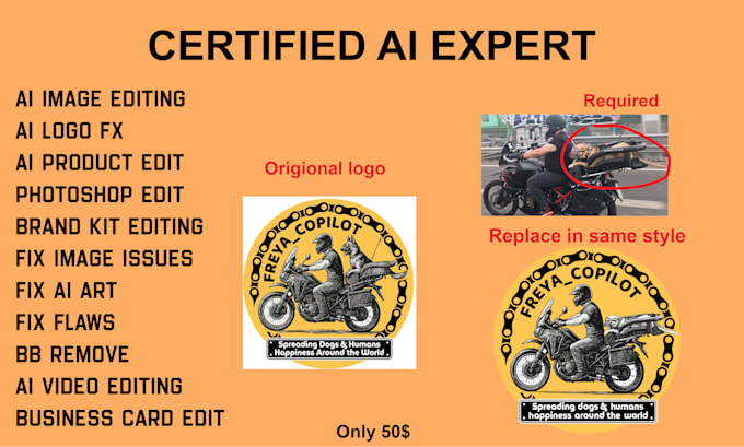 fix logo, enhance, edit ai image, art, flaws and ai video