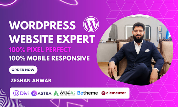 be your wordpress divi theme, avada, betheme, divi builder expert