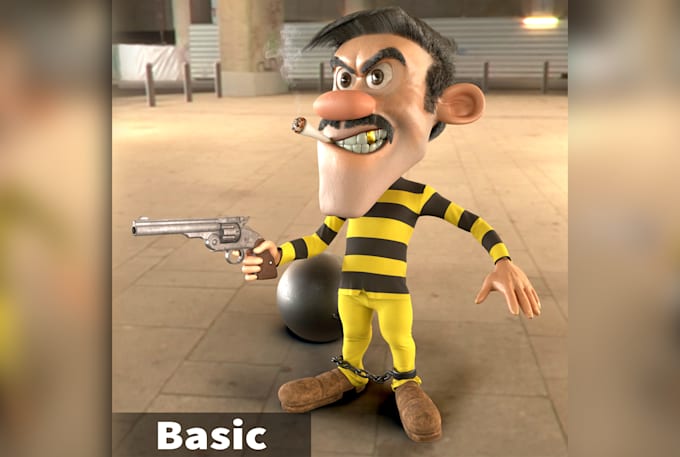 create 3d characters for games or films