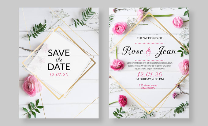 3 Popular Types Of Wedding Invitation Design Samples To Get You Inspired Fotor S Blog