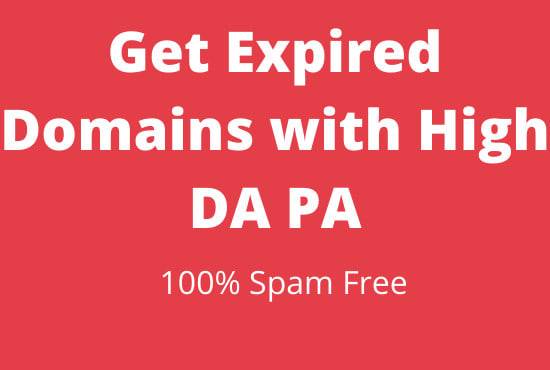 Hire a freelancer to search high da pa expired domains for you