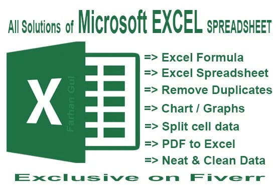 do simple excel job for you
